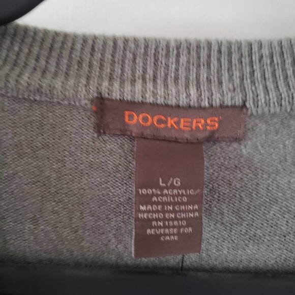 New Dockers Argyle sweater Olive Green Men's Size Large L $18 - Picture 4 of 6